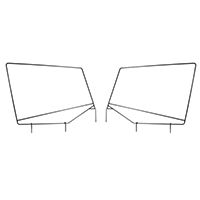 Rugged Ridge Steel Upper Door Skin Frames (87-95 Wrangler YJ w/ Soft Top Installed) - Rugged Ridge 13701.8