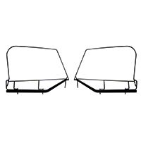 Rugged Ridge Steel Upper Door Skin Frames (97-06 Wrangler TJ w/ Soft Top Installed) - Rugged Ridge 13703.8