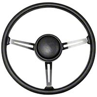 Omix-ADA Steering Wheel Kit w/ Horn Button Cap (87-95 Wrangler YJ) - Omix-ADA 18031.07