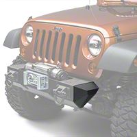 Rugged Ridge Stubby Bumper Ends, XHD Front Bumper, Textured Black (07-13 Wrangler JK) - Omix-ADA 11540.23