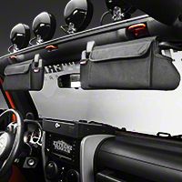Rugged Ridge Sun Visor Organizer - Pair (07-09 Wrangler JK) - Rugged Ridge 13305.07