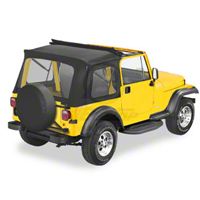 Bestop Sunrider Top, Black Vinyl (87-95 Wrangler YJ) - Bestop 51698-01