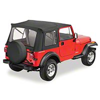 Bestop Supertop, Black Vinyl (87-95 Wrangler YJ w/Steel Full Doors) - Bestop 51599-01