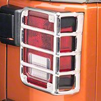 Rugged Ridge Taillight Euro Guards Polished Stainless Steel - Pair (07-13 Wrangler JK) - Rugged Ridge 11103.03