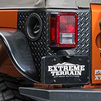 Rugged Ridge Tall Corner Guards Pair Body Armor, Black (07-13 Wrangler JK 4 Door) - Rugged Ridge 11651.01