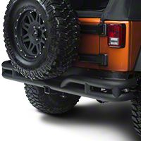 Rugged Ridge Rear Tube Bumper, Textured Black (07-13 Wrangler JK) - Rugged Ridge 11571.1