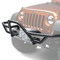 Rugged Ridge RRC Mount for Front XHD Bumper w/7 in. Flares, Textured Black  (07-09 Wrangler JK) - Rugged Ridge 11540.18