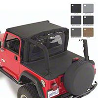 Smittybilt Tonneau Cover, Black Denim (97-06 Wrangler TJ) - Smittybilt 761015