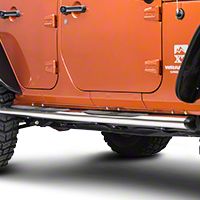 Rugged Ridge Tube Steps, 4 1/4-Inch Oval, Stainless Steels (07-10 Wrangler JK 4 Door) - Rugged Ridge 11593.08