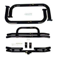 Omix-ADA Tubular Bumper & Nerf Bar Kit, Textured Black (87-06 Wrangler YJ & TJ) - Omix-ADA 11501.04