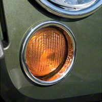Rugged Ridge Turn Signal Lamp Covers, Chrome (07-13 Wrangler JK) - Rugged Ridge 13311.22