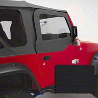 Rugged Ridge Upper Soft Door Kit, Front Pair, Black Diamond (97-06 Wrangler TJ) - Rugged Ridge 13714.35