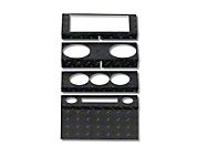Warrior Products Dash Panel Overlay, manual windows (07-08 Wrangler JK 4 Door) - Warrior Products 90402