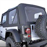 Rugged Ridge XHD Soft Top w/Tinted Windows & Door Skins, Black Denim (88-95 Wrangler YJ) - Rugged Ridge 13722.15