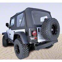 Rugged Ridge XHD Soft Top w/Clear Windows & Door Skins, Black Diamond (03-06 Wrangler TJ) - Rugged Ridge 13727.35