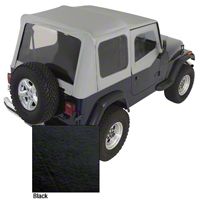 Rugged Ridge XHD Soft Top w/Clear Windows & Door Skins, Black Denim (88-95 Wrangler YJ) - Rugged Ridge 13721.15