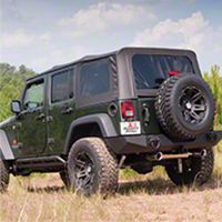 Rugged Ridge XHD Replacement Soft Top Black Diamond w/ Tinted Windows (07-09 Wrangler JK 4 Door) - Rugged Ridge 13741.35