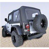 Rugged Ridge XHD Soft Top w/Tinted Windows & No Door Skins, Black Diamond (04-06 Wrangler TJ Unlimited) - Rugged Ridge 13731.35