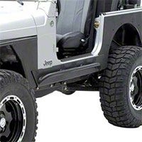 Smittybilt XRC Rock Sliders w/ Tube Step (87-95 Wrangler YJ) - Smittybilt 76861