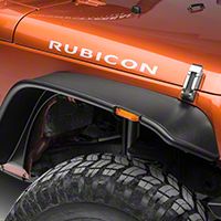 Bushwacker Flat Style Flares, Fronts Only (07-13 Wrangler JK 4 Door) - Bushwacker 10053-07