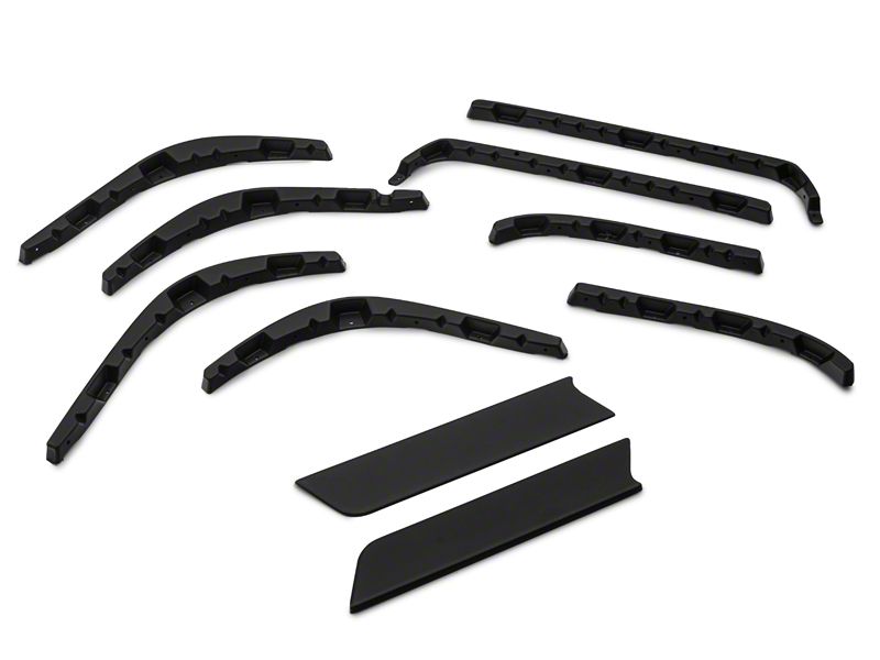 Bushwacker Flat Style Fender Flares (87-95 Wrangler YJ) - Bushwacker 10924-07