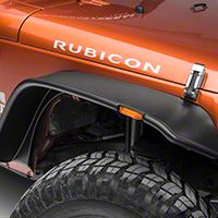 Bushwacker Flat Style Flare Kit, 4 Pieces (07-13 Wrangler JK 4 Door) - Bushwacker 10918-07