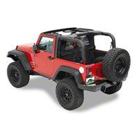 Pavement Ends Cab Curtains, Black Diamond (07-13 Wrangler JK 4 Door) - Pavement Ends 41425-35