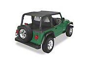 Pavement Ends Sun Cap Plus, Black Denim (92-95 Wrangler YJ) - Pavement Ends 41524-15