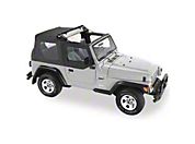 Pavement Ends Flip Top - Clear Windows, Black Denim (97-06 Wrangler TJ) - Pavement Ends 44527-15