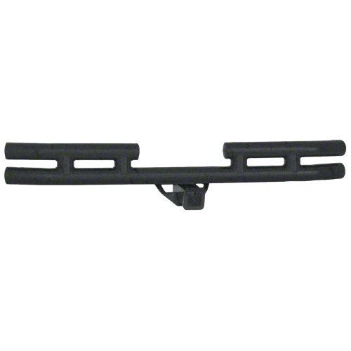 Smittybilt Tubular Rear Bumper w/Hitch, Textured Black (07-13 Wrangler JK) - Smittybilt JB48-RHT