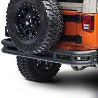 Smittybilt Tubular Rear Bumper, No Hitch, Textured Black (07-13 Wrangler JK) - Smittybilt JB48-RT