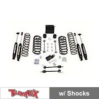 TeraFlex 3 in. Lift Kit w/All (4) 3-4 in. Shocks, Steering Skid Plate, Quick Disconnects (97-06 Wrangler TJ) - Teraflex 1241300