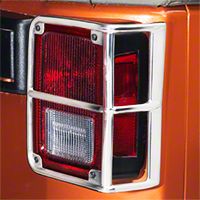 Smittybilt Euro Tail Light Guards - Stainless Steel (07-13 Wrangler JK) - Smittybilt 8465