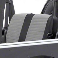 Smittybilt XRC Seat Cover - Rear - Black Sides/ Gray Center (97-02 Wrangler TJ) - Smittybilt 756111