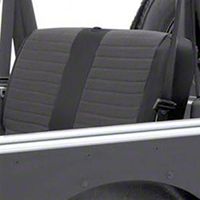 Smittybilt XRC Seat Cover - Rear - Black Sides/ Black Center (03-06 Wrangler TJ) - Smittybilt 757115