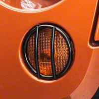 Smittybilt Euro Turn Signal Guards - Black - 2 Piece (07-13 Wrangler JK) - Smittybilt 5690