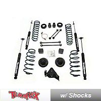 TeraFlex 4 in. Lift Kit w/Lower FlexArms, All (4) 3-4 in. Shocks (07-13 Wrangler JK 4 Door) - Teraflex 1256400