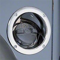 Smittybilt Gas Filler Housing - Chrome (97-06 Wrangler TJ) - Smittybilt 7508