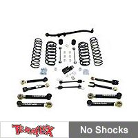 TeraFlex 3in. Lift Kit w/FlexArms, Front Trackbar No Shocks (97-06 Wrangler TJ) - Teraflex 1456350