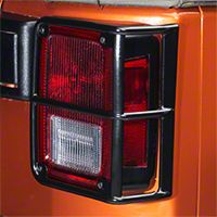 Smittybilt Euro Tail Light Guards - Black (07-13 Wrangler JK) - Smittybilt 8665