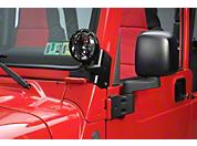 Smittybilt Windshield Hinge Light Bracket - Black (97-06 Wrangler TJ) - Smittybilt 7608