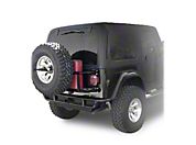 OR-Fab Swing Away Tire/Can Carrier, Bicycle Black (97-06 Wrangler TJ) - OR-Fab 85201BB