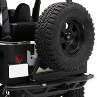Smittybilt SRC Rear Bumper w/Hitch, Textured Black (87-06 Wrangler YJ & TJ) - Smittybilt 76611