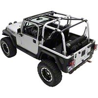 Smittybilt SRC Cage Kit - 7 Piece - Gloss Black (97-06 Wrangler TJ) - Smittybilt 76900