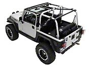 Smittybilt SRC Cage Kit - 5 Piece - Gloss Black (07-10 Wrangler JK 2 Door) - Smittybilt 76901
