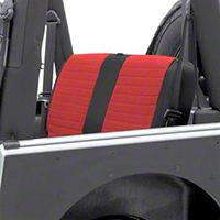 Smittybilt XRC Seat Cover - Rear - Black Sides/ Red Center (03-06 Wrangler TJ) - Smittybilt 757130