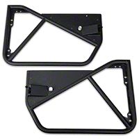 Smittybilt SRC Tubular Doors - Front - Black Textured (07-13 Wrangler JK) - Smittybilt 76791