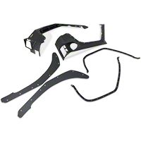 Smittybilt XRC Rear Corner Guards - Black Textured (07-13 Wrangler JK 4 Door) - Smittybilt 76882