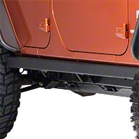 Smittybilt SRC Classic Rock Rails (OEM Style) - Black Textured (07-13 Wrangler JK 4 Door) - Smittybilt 76636