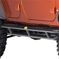 Smittybilt SRC Side Armor - Black Textured (07-13 Wrangler JK 4 Door) - Smittybilt 76634